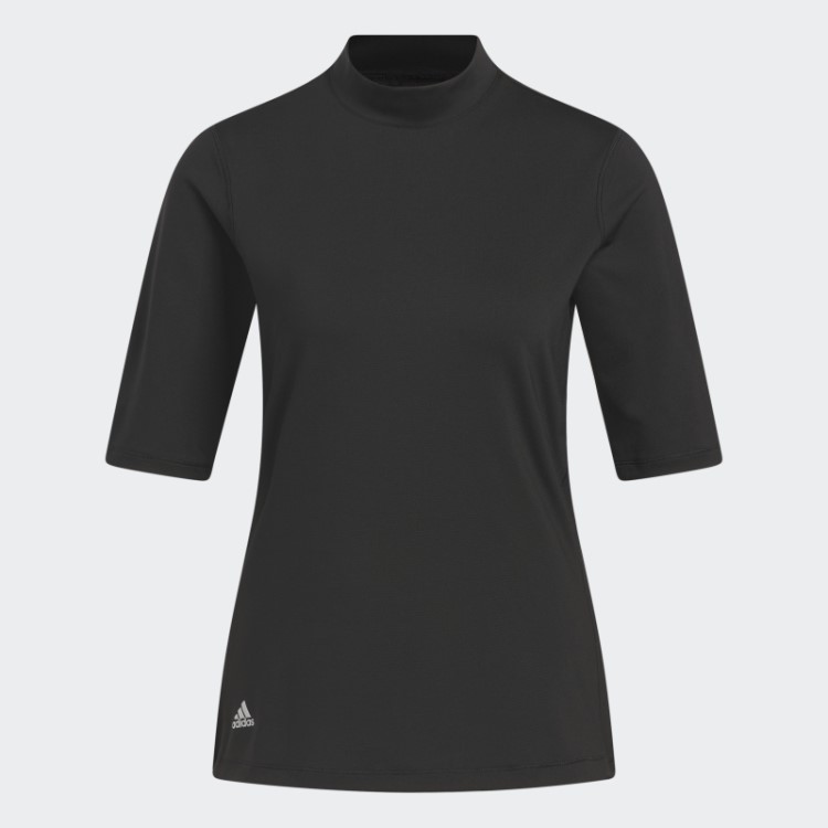 Camisa Polo Preta Adidas Essentials Mock