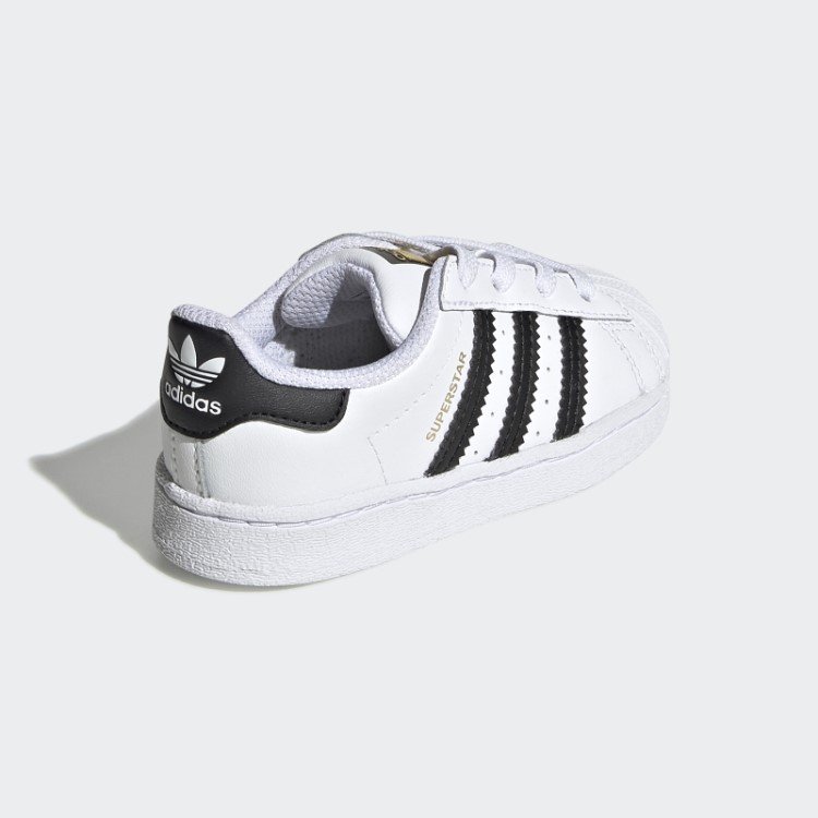 Elegantes Sapatos Adidas Superstar Pretos Originais