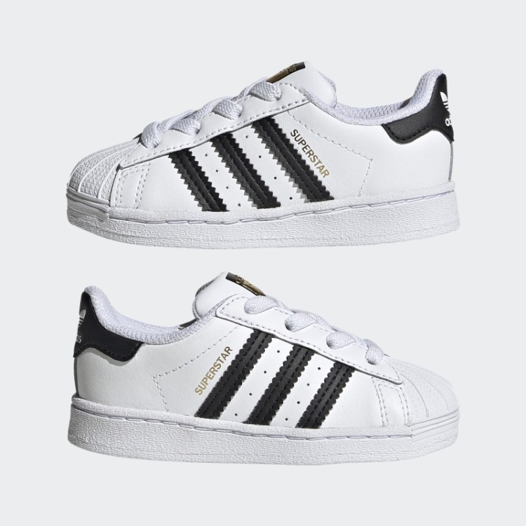 Elegantes Sapatos Adidas Superstar Pretos Originais