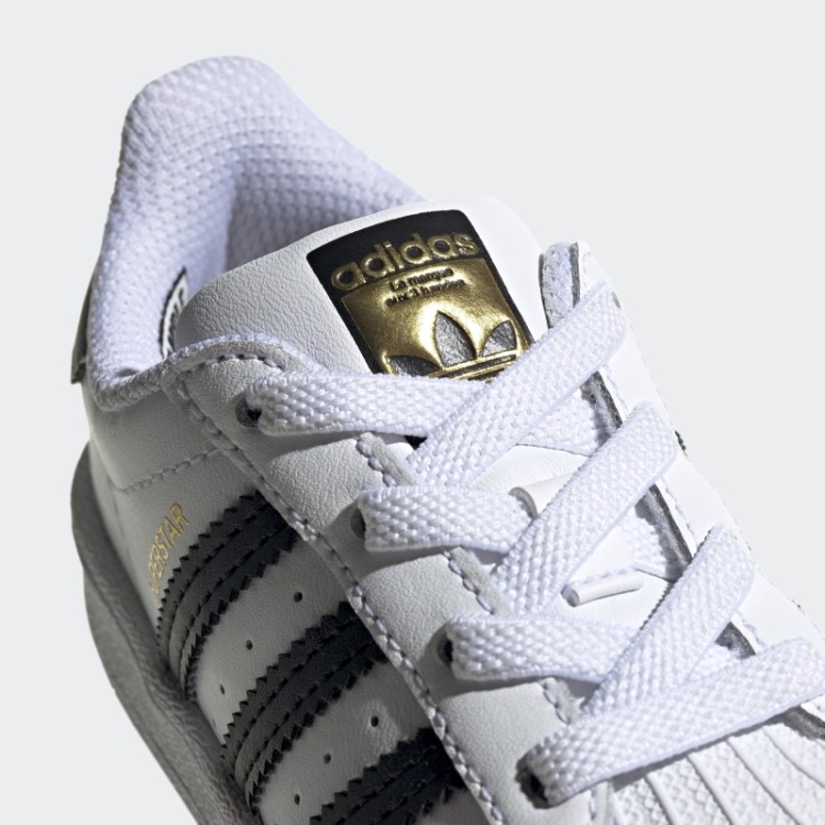 Elegantes Sapatos Adidas Superstar Pretos Originais