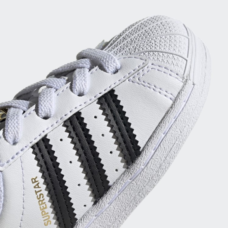 Elegantes Sapatos Adidas Superstar Pretos Originais