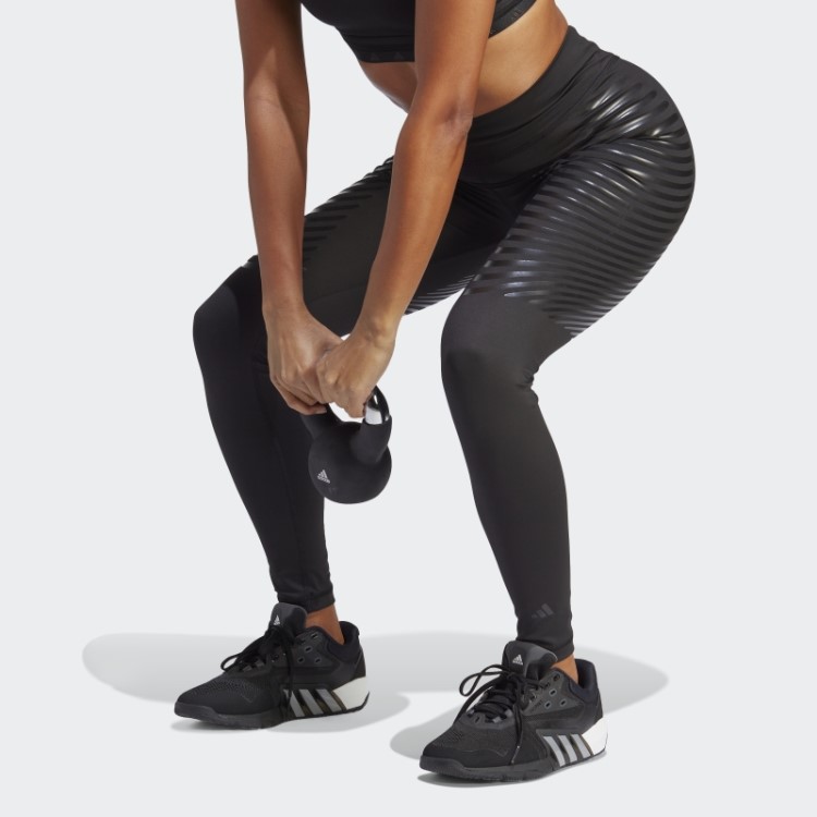 Leggings Pretas Techfit Control Adidas De Comprimento Total