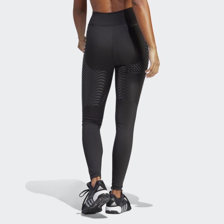 Leggings Pretas Techfit Control Adidas De Comprimento Total
