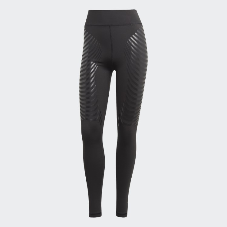 Leggings Pretas Techfit Control Adidas De Comprimento Total