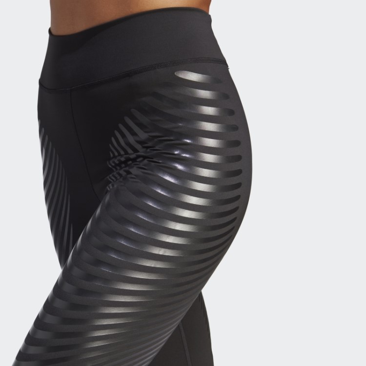 Leggings Pretas Techfit Control Adidas De Comprimento Total