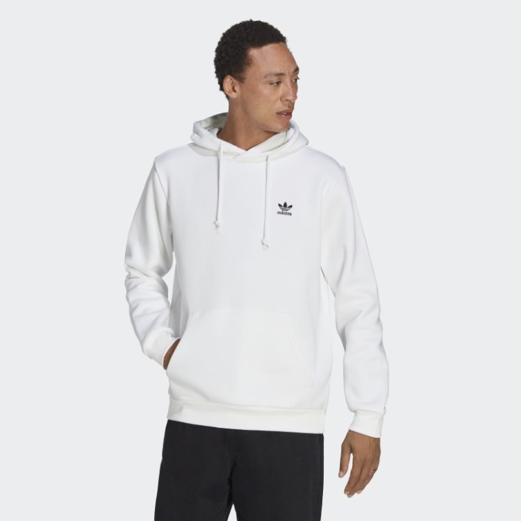 Moletom Com Capuz Trefoil Essentials Branco Adidas