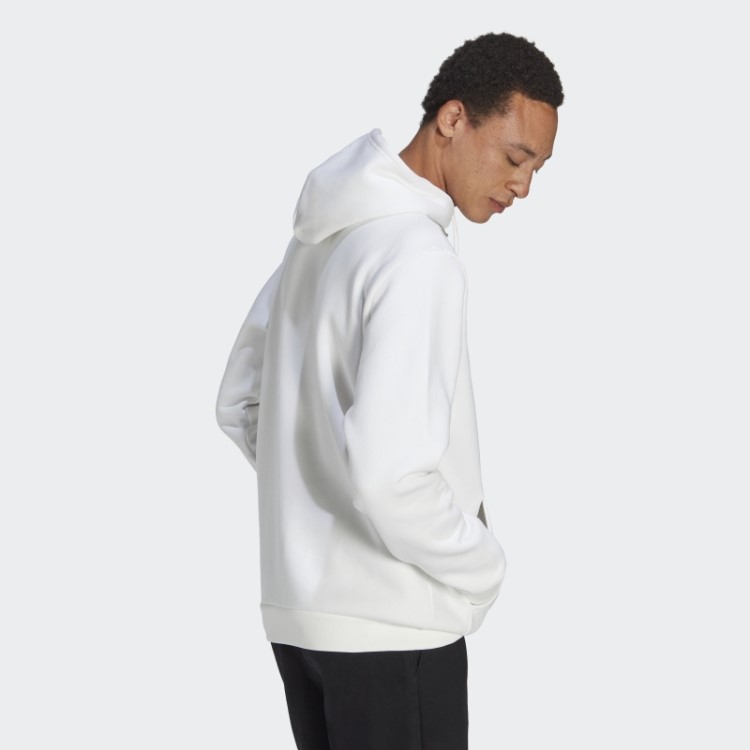 Moletom Com Capuz Trefoil Essentials Branco Adidas