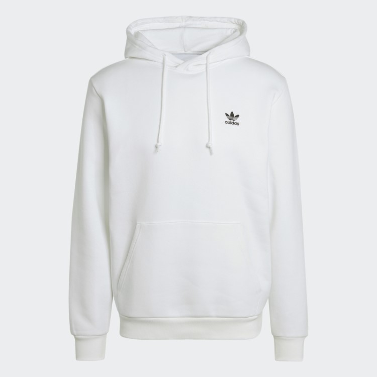 Moletom Com Capuz Trefoil Essentials Branco Adidas