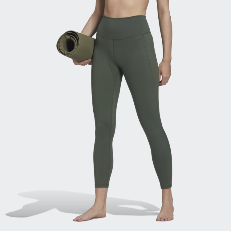 Legging Adidas Yoga Studio 7/8 Verde óxido