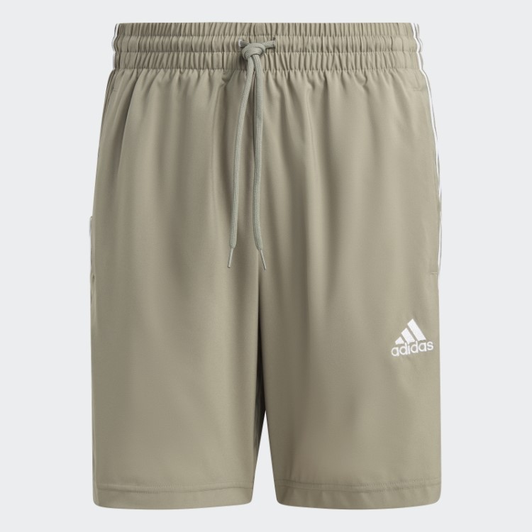 Short Adidas Aeroready Essentials Chelsea Com As Três Listras Silver Pebble