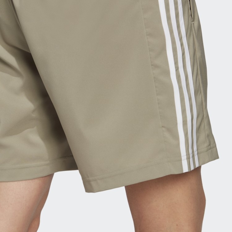 Short Adidas Aeroready Essentials Chelsea Com As Três Listras Silver Pebble