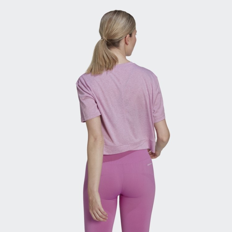 Adidas Aeroready Studio Camiseta Soltinha Lilás