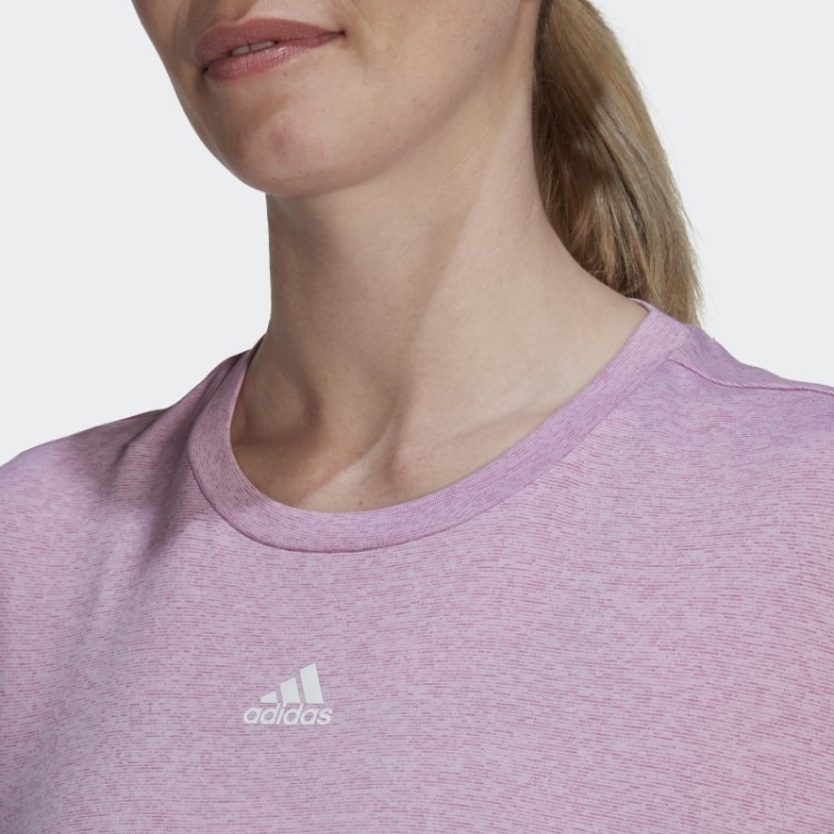 Adidas Aeroready Studio Camiseta Soltinha Lilás