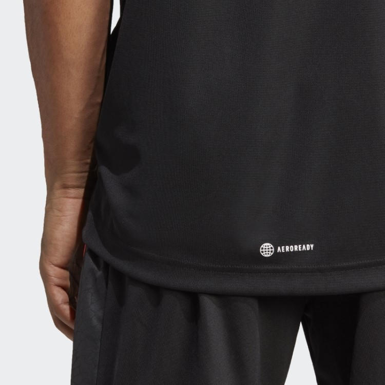 Camiseta Básica Para Treino Adidas Preta
