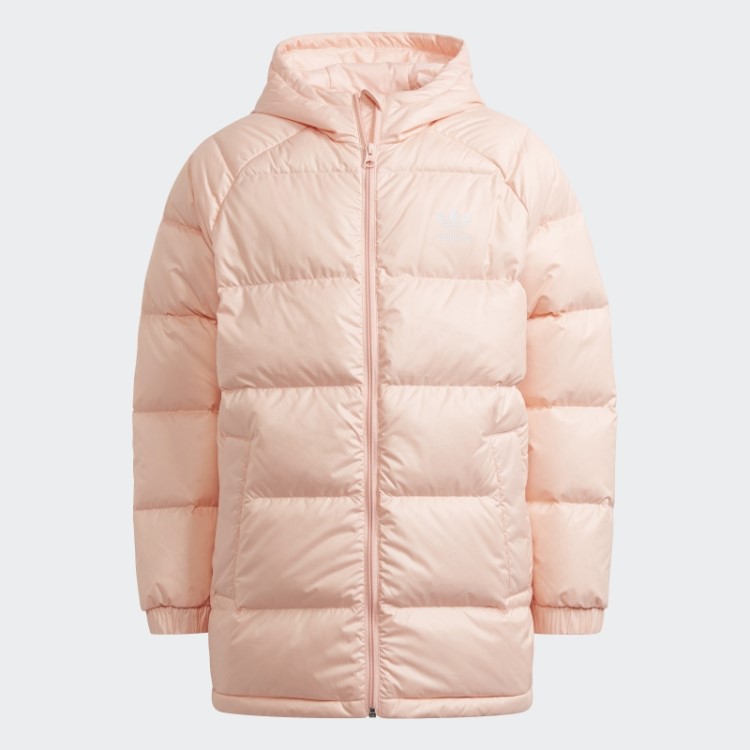 Jaqueta Alongada Adicolor Haze Coral Adidas