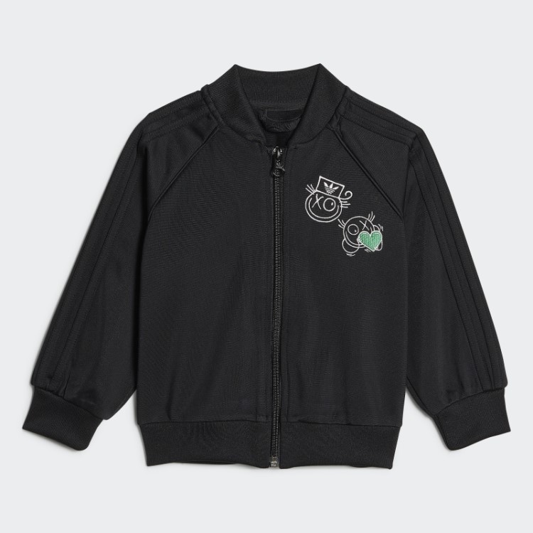Collab Gráfico Conjunto Sst Preto Adidas