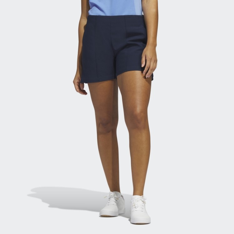 Bermuda De Golfe Pull-on Adidas Navy Pintuck De 5 Polegadas