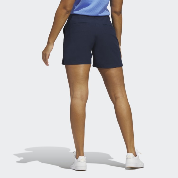 Bermuda De Golfe Pull-on Adidas Navy Pintuck De 5 Polegadas