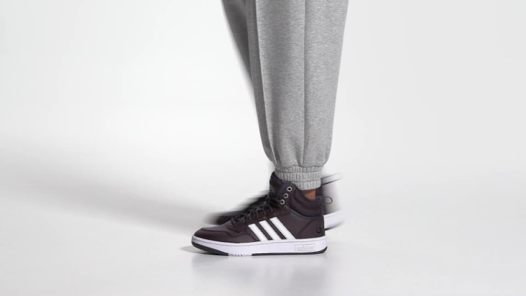 Marrom Adidas Hoops 3.0 Estilo De Vida Médio Basquete Clássico Forro De Pele Sapatos De Inverno