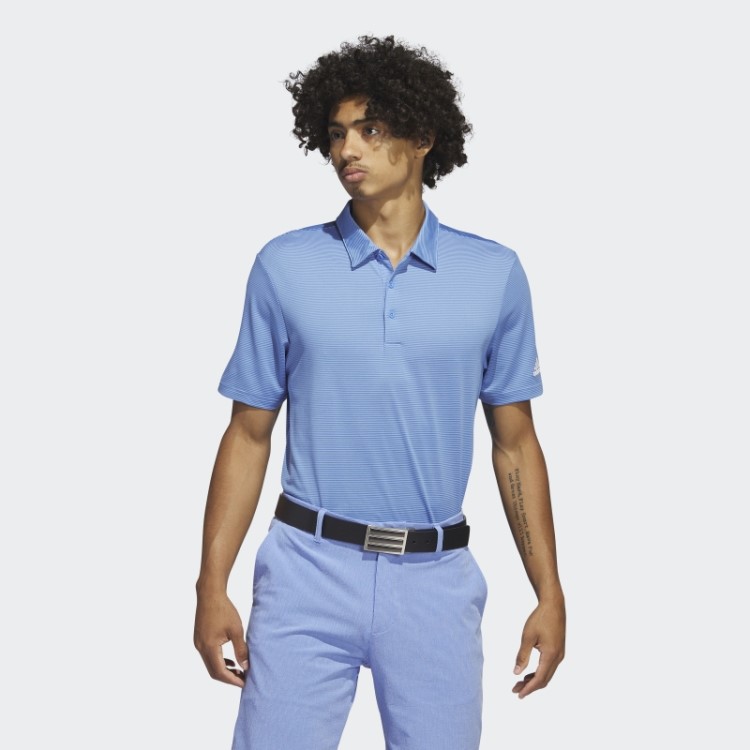 Camisa Polo Listrada Azul Otomana Adidas