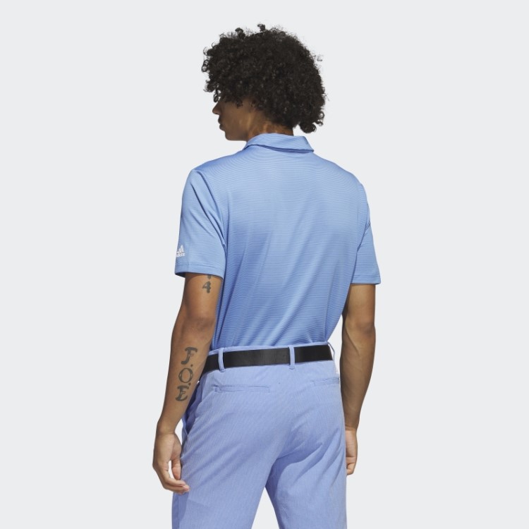 Camisa Polo Listrada Azul Otomana Adidas