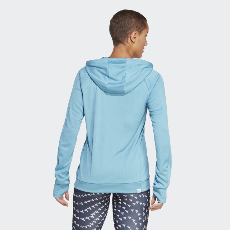 Moletom De Corrida Adidas Azul Feito Para Ser Refeito