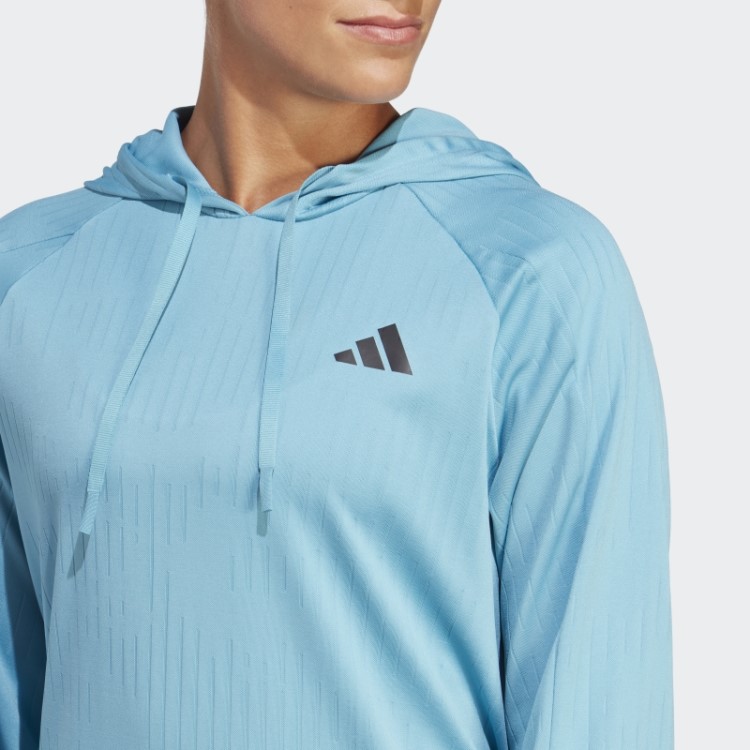 Moletom De Corrida Adidas Azul Feito Para Ser Refeito