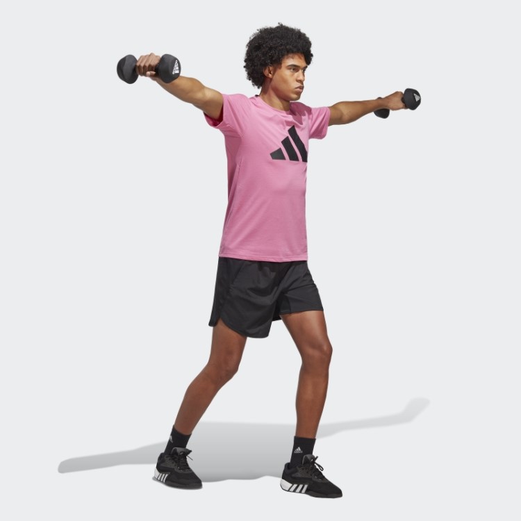 T-shirt De Treino Com Logótipo Train Essentials Feelready Fúcsia Da Adidas