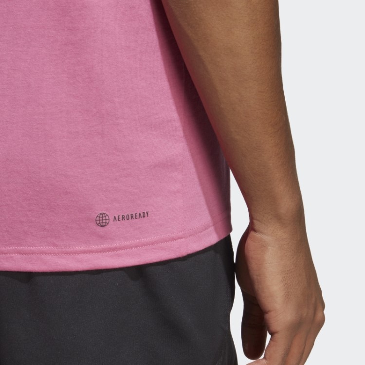 T-shirt De Treino Com Logótipo Train Essentials Feelready Fúcsia Da Adidas