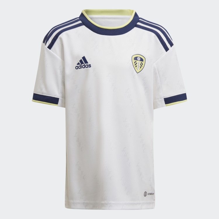 Branco Leeds United Fc 22/23 Home Mini Kit Adidas