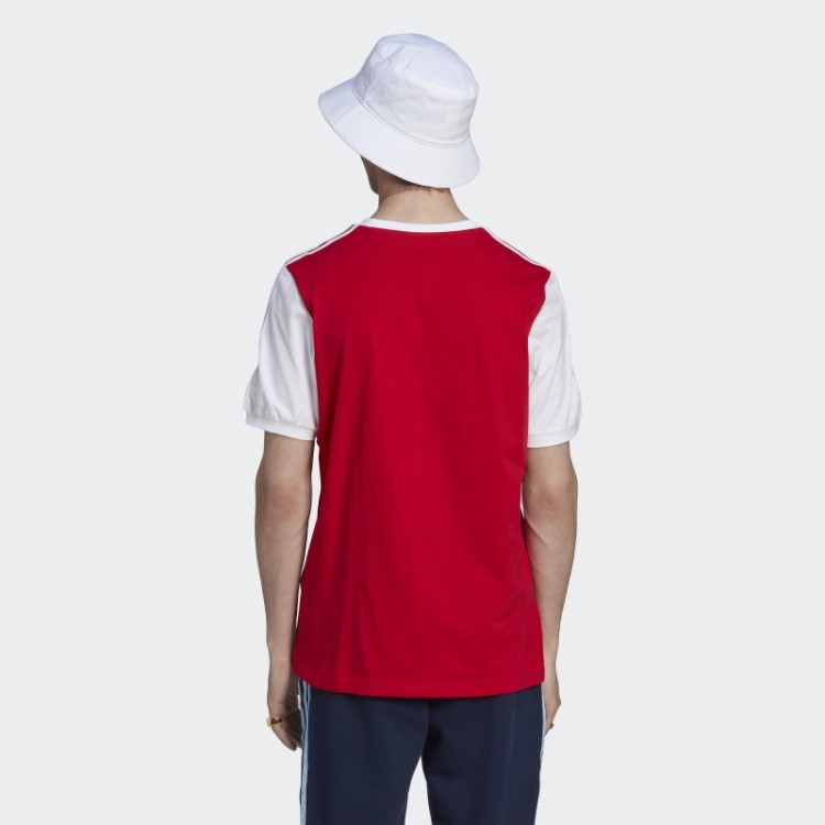 Camiseta Adidas Arsenal Com As Três Listras Escarlate