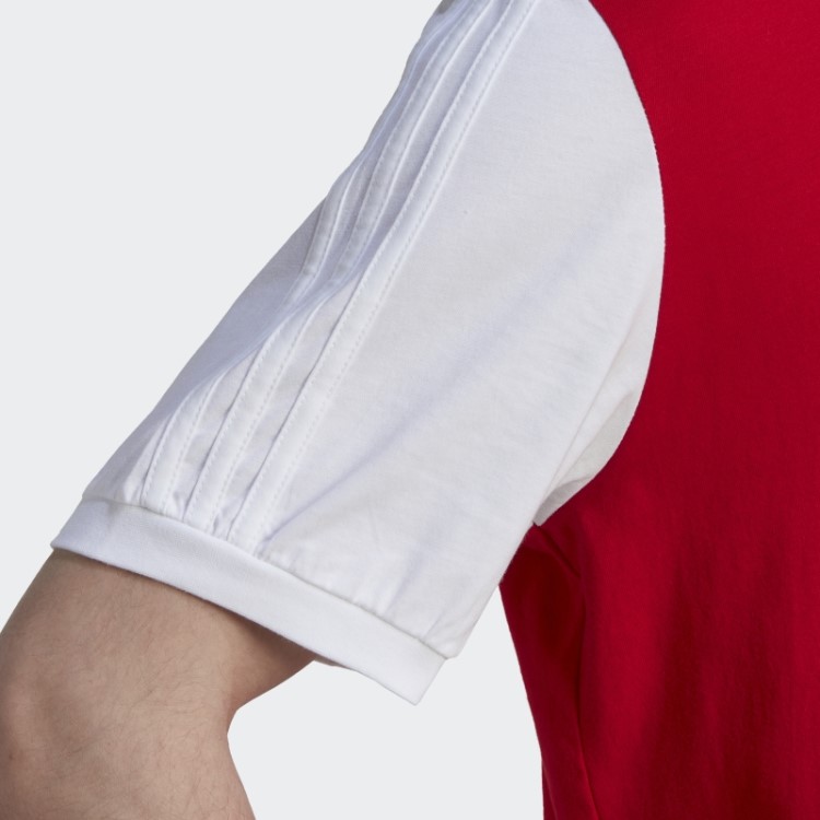 Camiseta Adidas Arsenal Com As Três Listras Escarlate