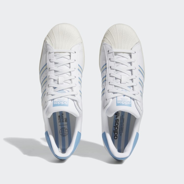 Sapatos Adidas Superstar Azul Claro