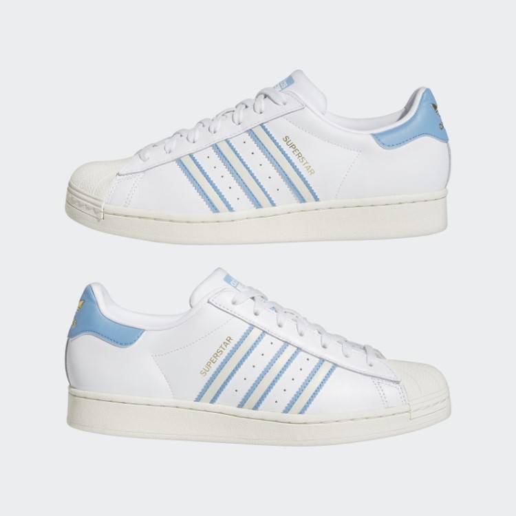 Sapatos Adidas Superstar Azul Claro