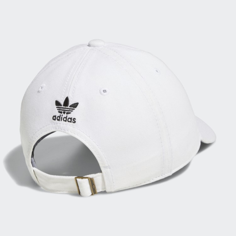 Chapéu Strapback Relaxado Branco Adidas