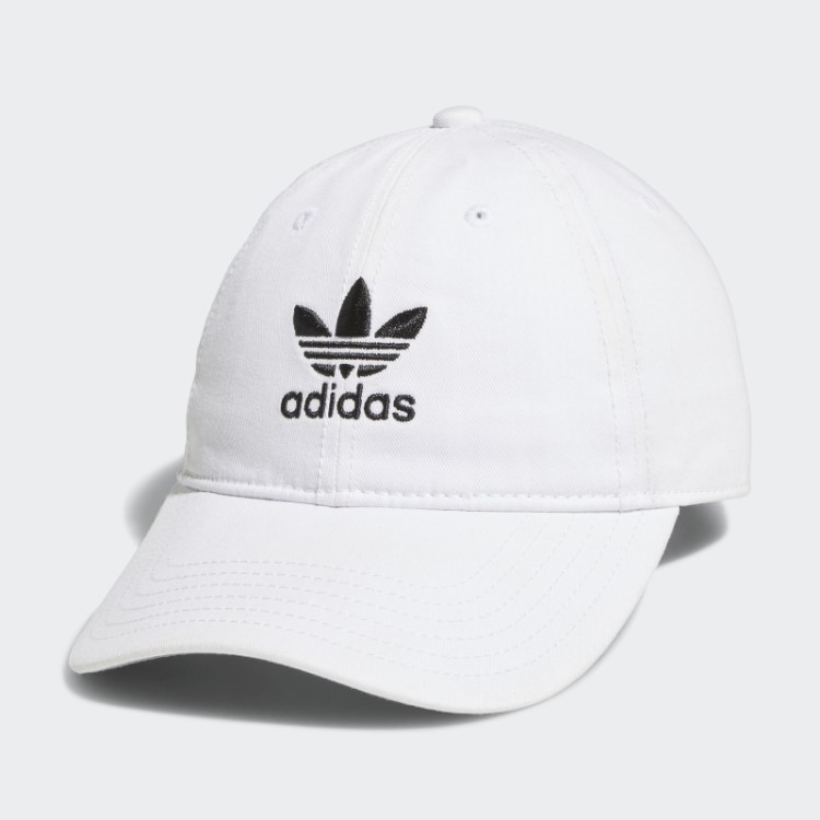 Chapéu Strapback Relaxado Branco Adidas