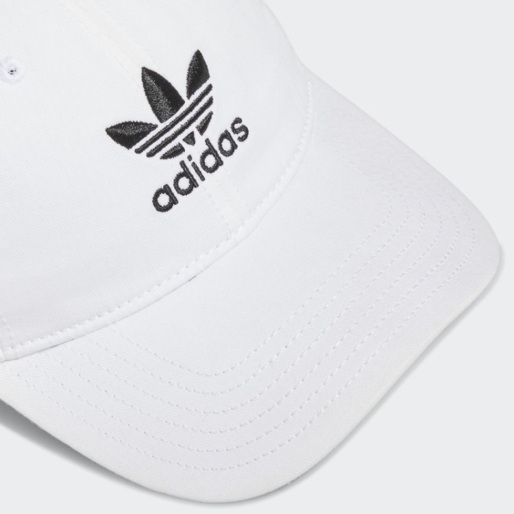 Chapéu Strapback Relaxado Branco Adidas