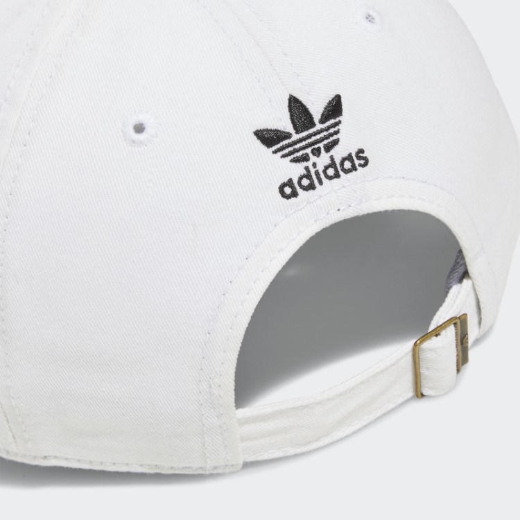 Chapéu Strapback Relaxado Branco Adidas