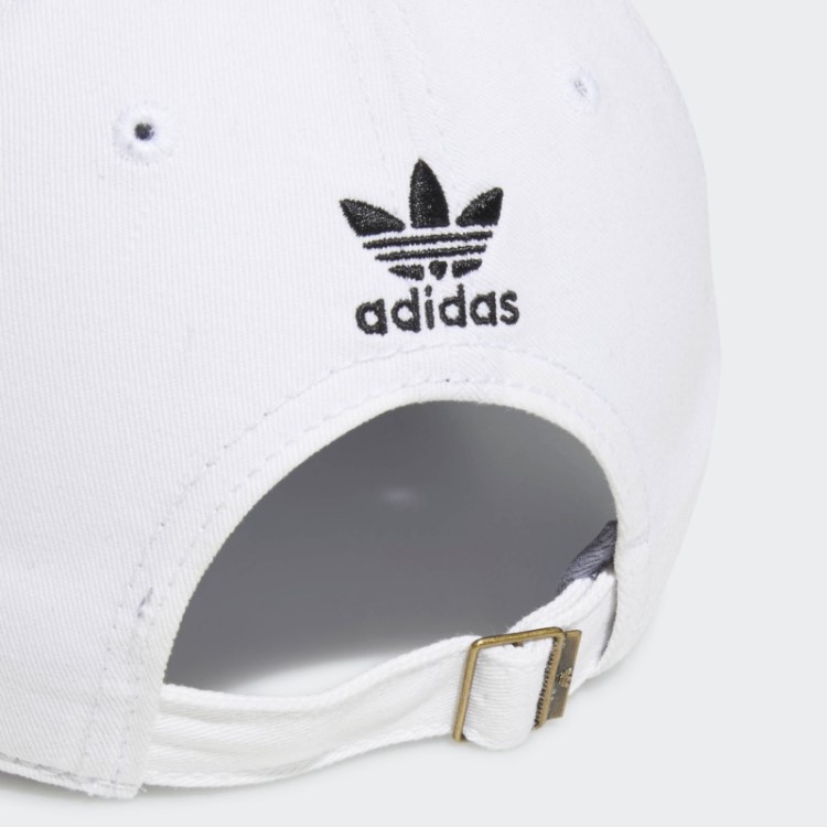 Chapéu Strapback Relaxado Branco Adidas