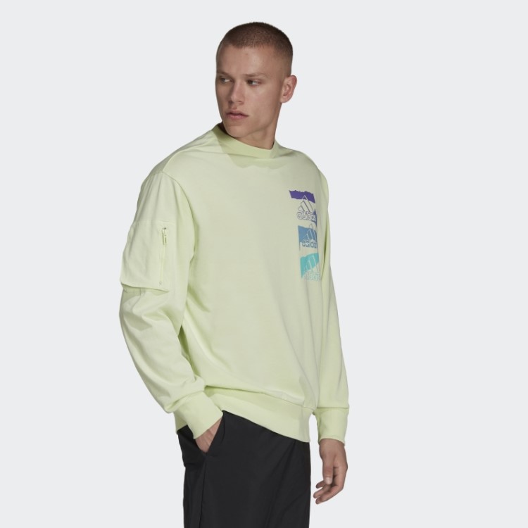 Moletom Adidas Lime Essentials Brandlove (gênero Neutro)