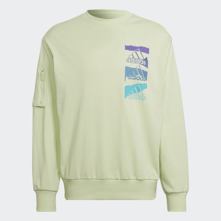Moletom Adidas Lime Essentials Brandlove (gênero Neutro)