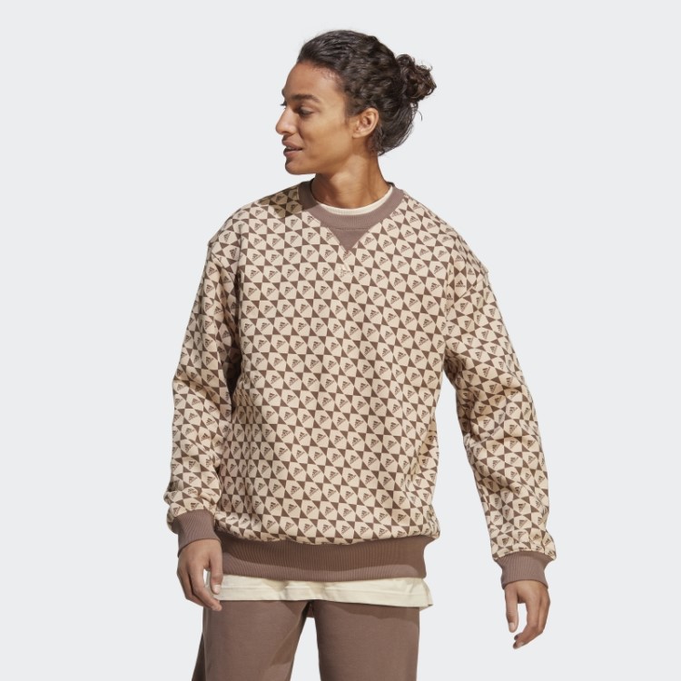 Moletom Adidas All Szn X Logomania Bege