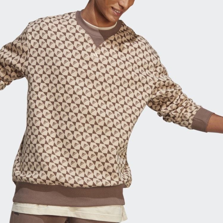 Moletom Adidas All Szn X Logomania Bege
