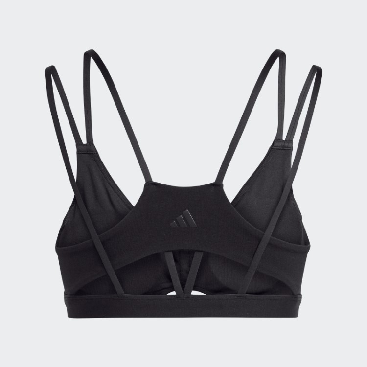 Sutiã De Luxo De Estúdio De Ioga Com Suporte De Luz Preto Adidas