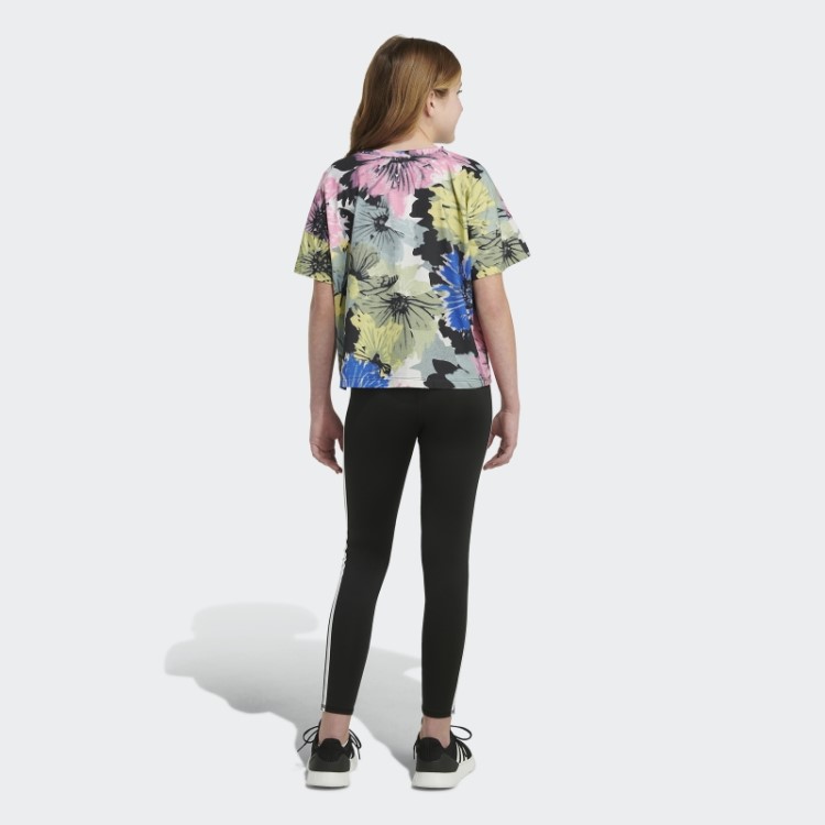 Camiseta Preta Oversized Com Estampa De Logo Adidas