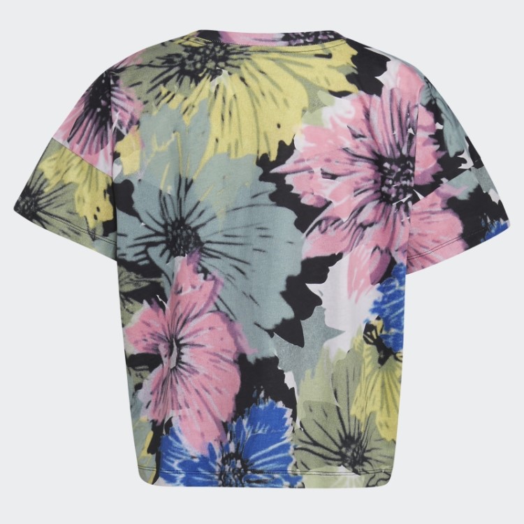 Camiseta Oversized Preta Adidas Com Estampa De Logo