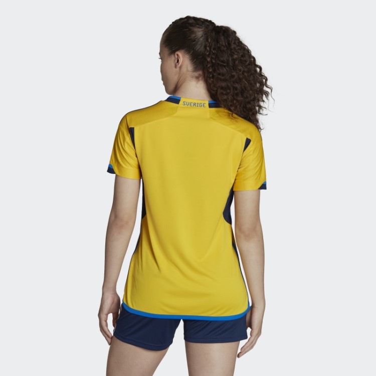 Elegante Suécia 22 Home Jersey Adidas Eqt Amarelo