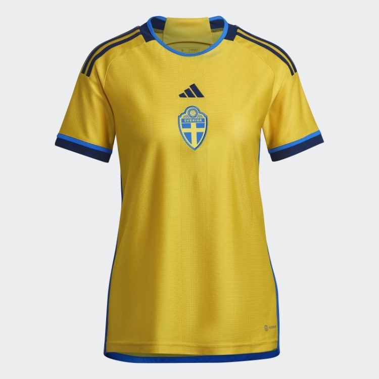Elegante Suécia 22 Home Jersey Adidas Eqt Amarelo