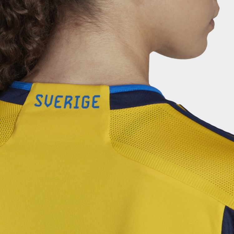 Elegante Suécia 22 Home Jersey Adidas Eqt Amarelo