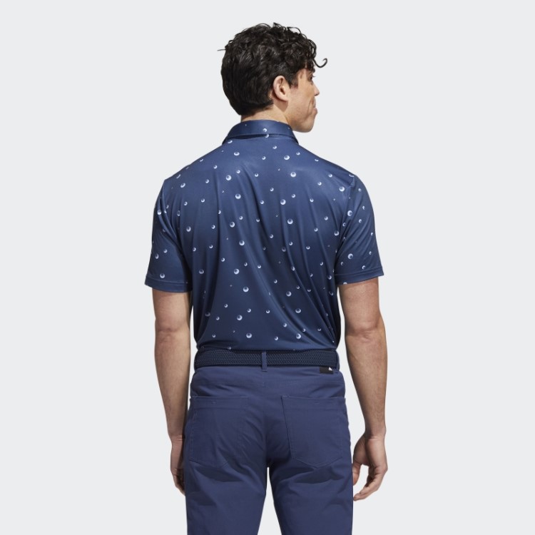 Adidas Ultimate365 Camisa Polo Com Estampa Allover Azul Marinho